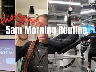 5AM Morning Routine | Productive & Realistic “That Girl” Vibes with Gym Workout Motivation